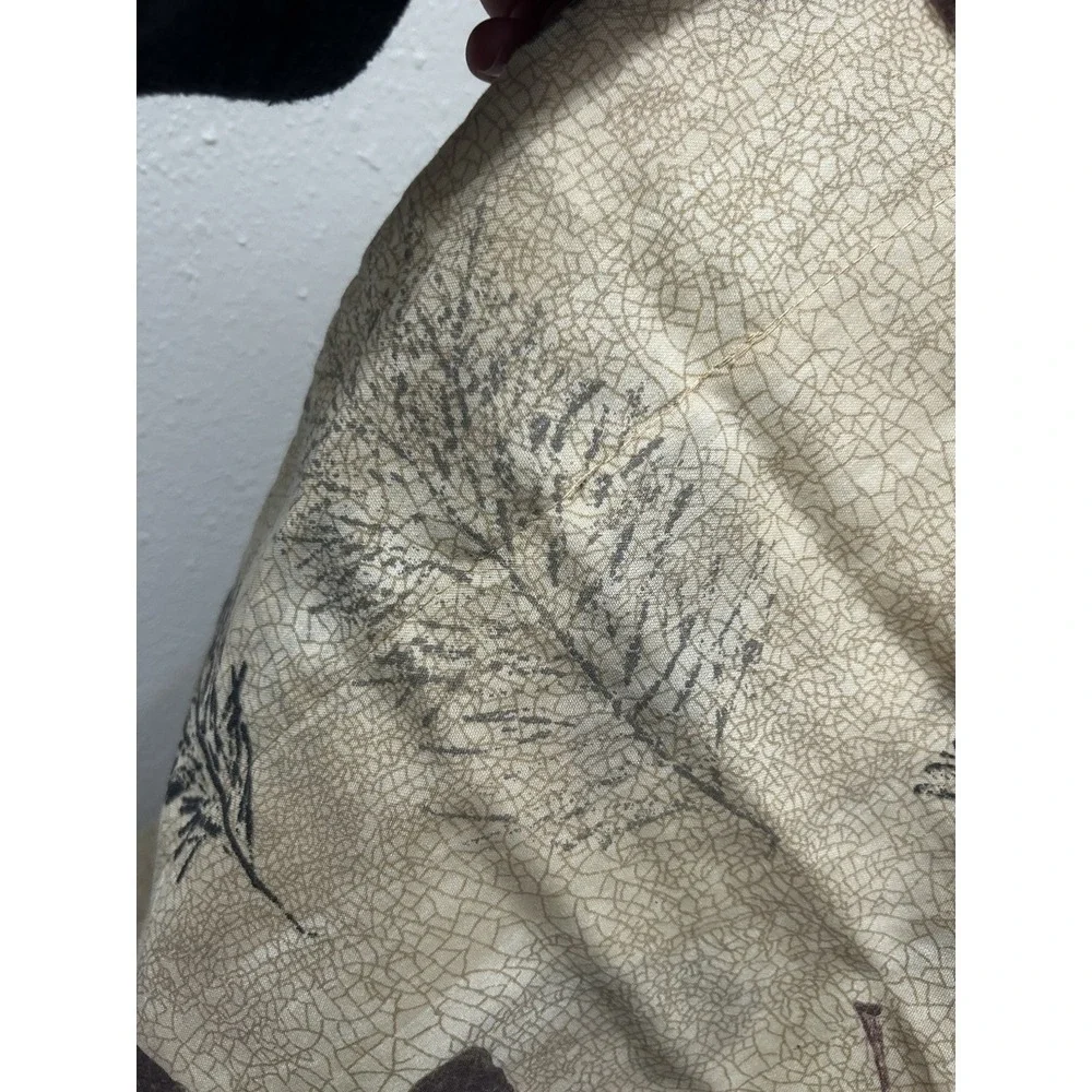 Vintage Springs Brand Leaves fall nature Flat Sheet Full‎ Size Plus Pillow Sham